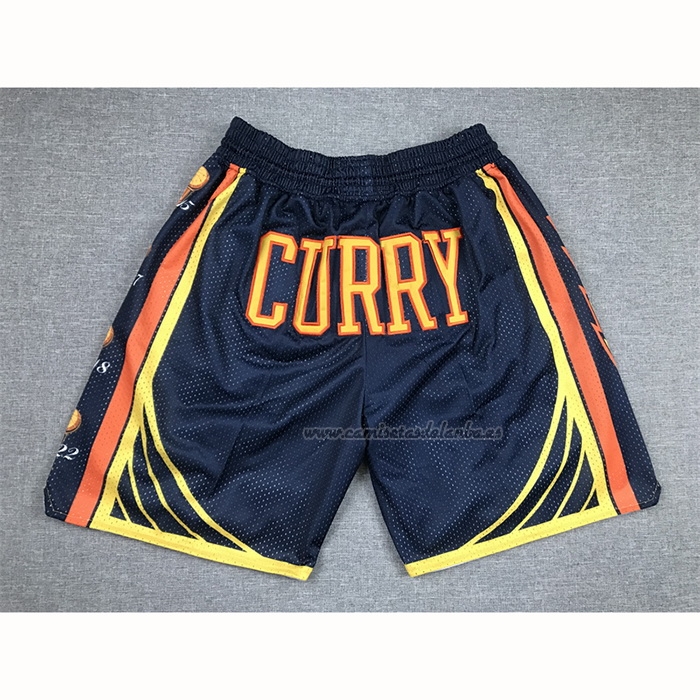 Pantalone Golden State Warriors Stephen Curry 2022 NBA Finals Azul